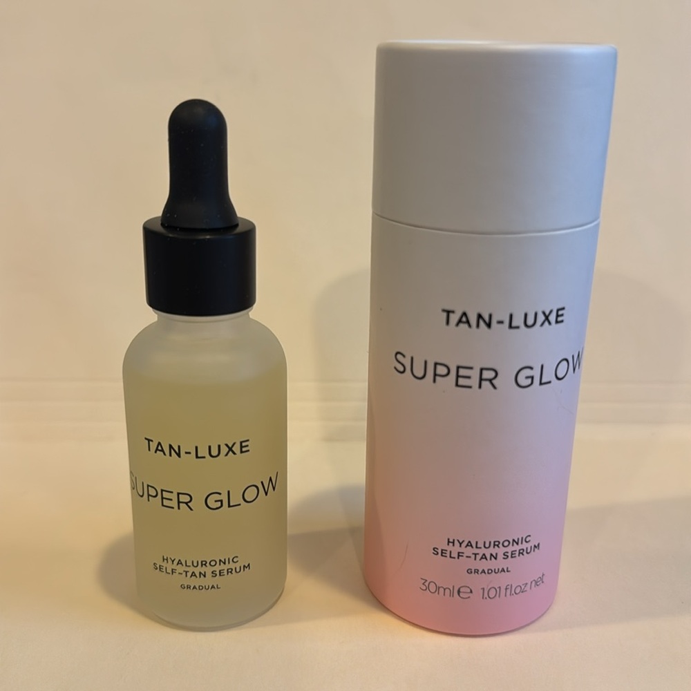 TAN-LUXE Super Glow Hyaluronic Self-Tan Serum 1oz $49 NIB CLEAN BEAUTY - Picture 7 of 9